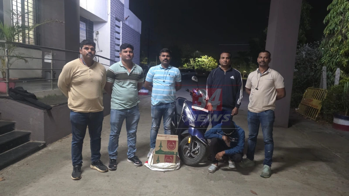गुपचूप दारू पोहोचवण्याचा प्लॅन फसला! गुन्हे शाखेने सापळा रचून आरोपीला केली अटक