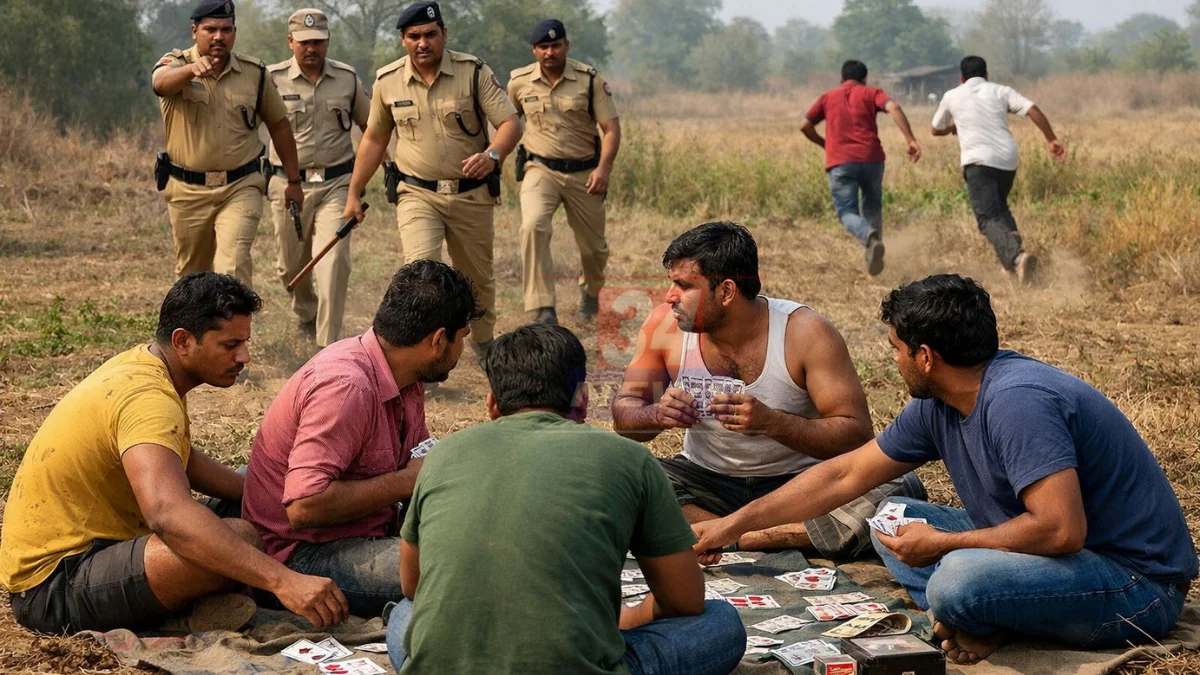 रंगांचा सण की जुगाराचा डाव? ब्रम्हपुरीत पोलिसांनी उधळला 'या' बहाद्दरांचा रंग!