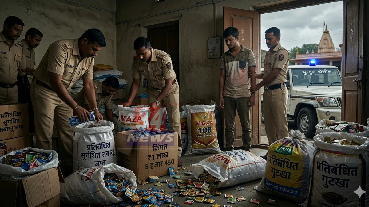 Police Action । किरायाने घर घेतलं अन् तिथेच सुरू केला 'सुगंधित तंबाखूचा' धंदा